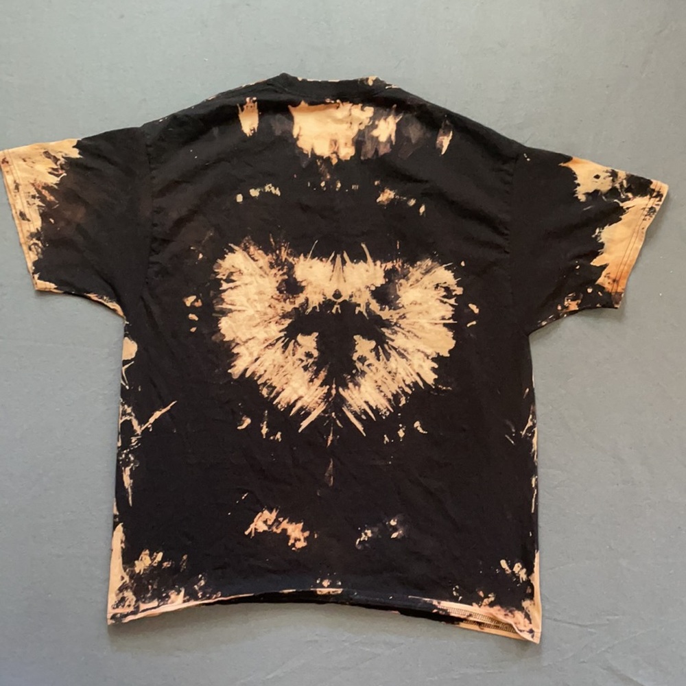 Clearance $7 Men’s XL reverse tie dye tshirt black/brown - Picture 2 of 2